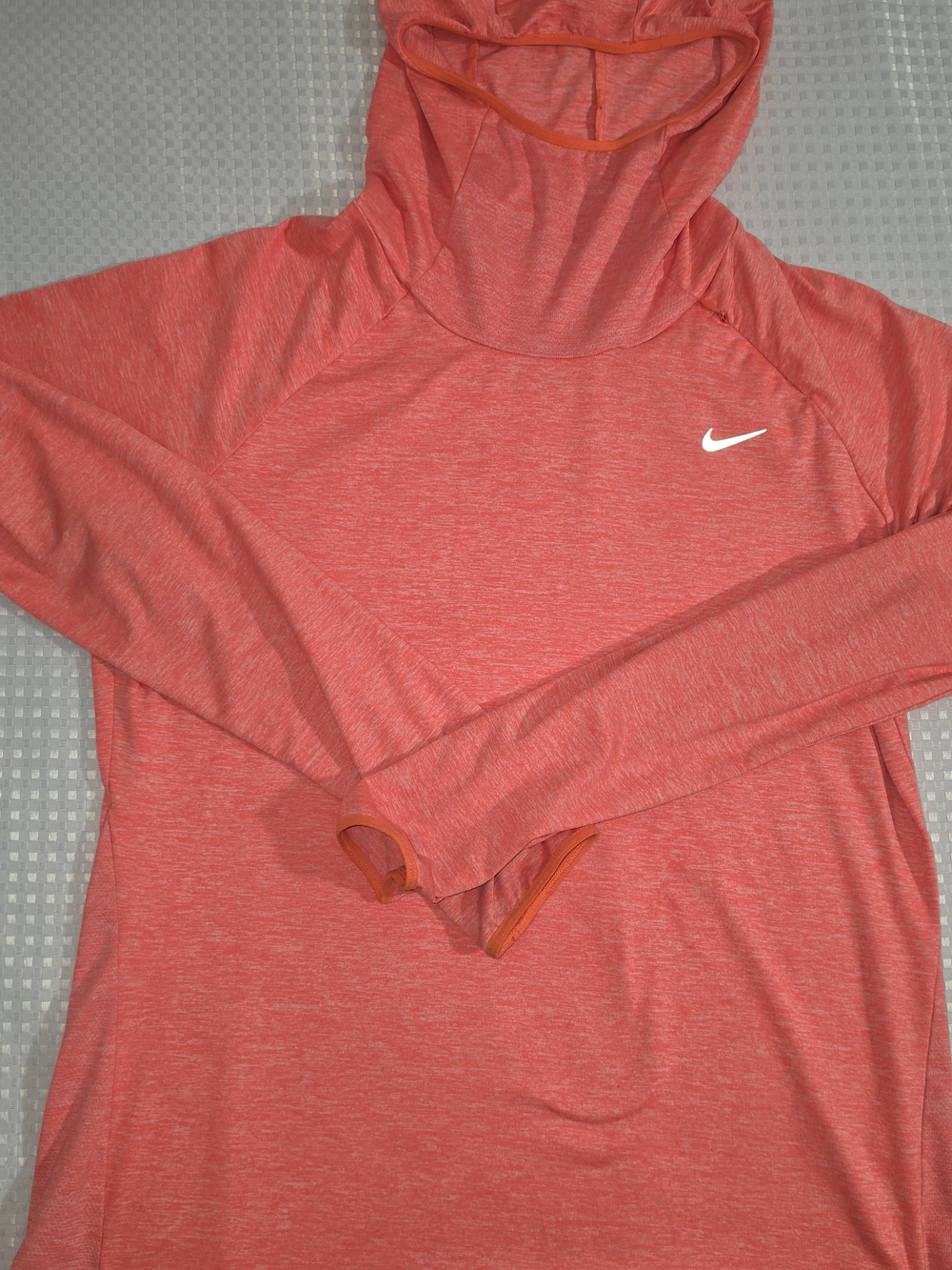 Nike Women's Dri-FIT Running Hoodie Size Large Coral Pink 685818-878